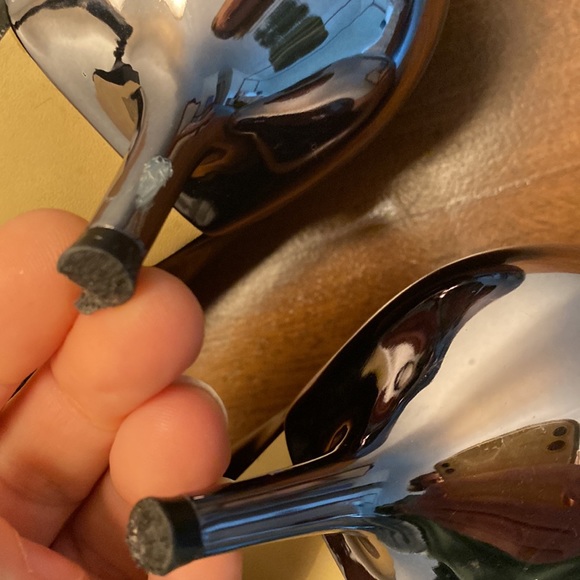 Pumps, patent leather black and silver - Enzo Angiolini - Picture 7 of 8